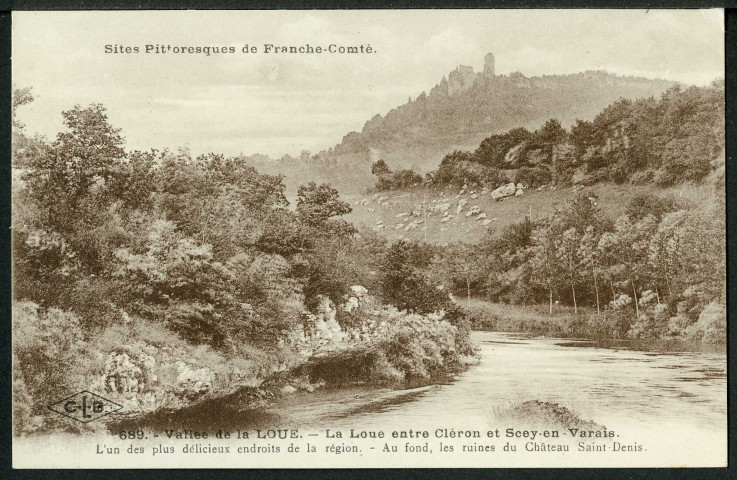 Vallée de la Loue. La Loue entre Cléron et Scey-en-Varais
