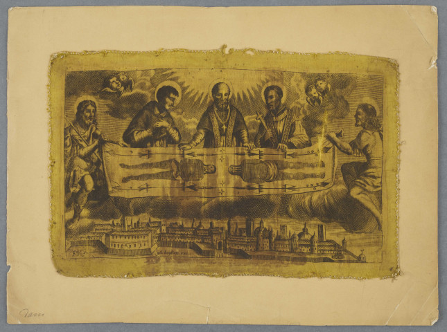 Ostension avec saint François de Sales et saints personnages